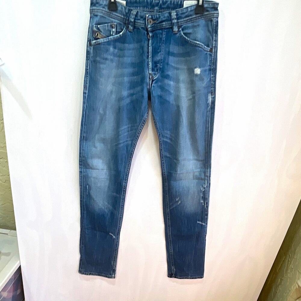 Diesel Darron Men's Blue Medium Wash Stretch Slim Skinny Jeans 30x34 008SV